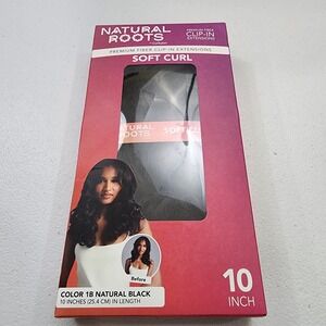 Curlkalon Soft Curl 10" Clip-In Natural Black Hair Extensions - 9ct